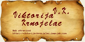 Viktorija Krnojelac vizit kartica